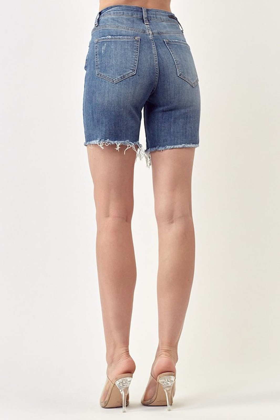 The Perfect Length Medium Denim Shorts