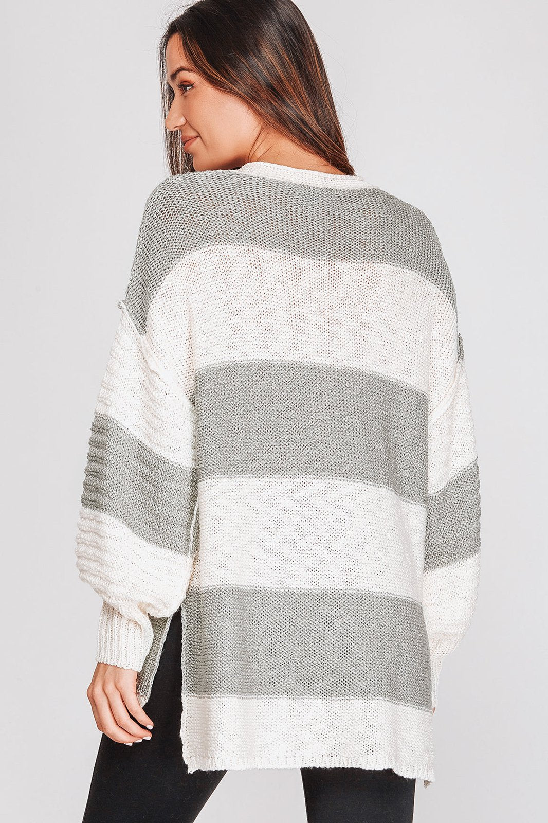 Lexi Sage Stripe Sweater